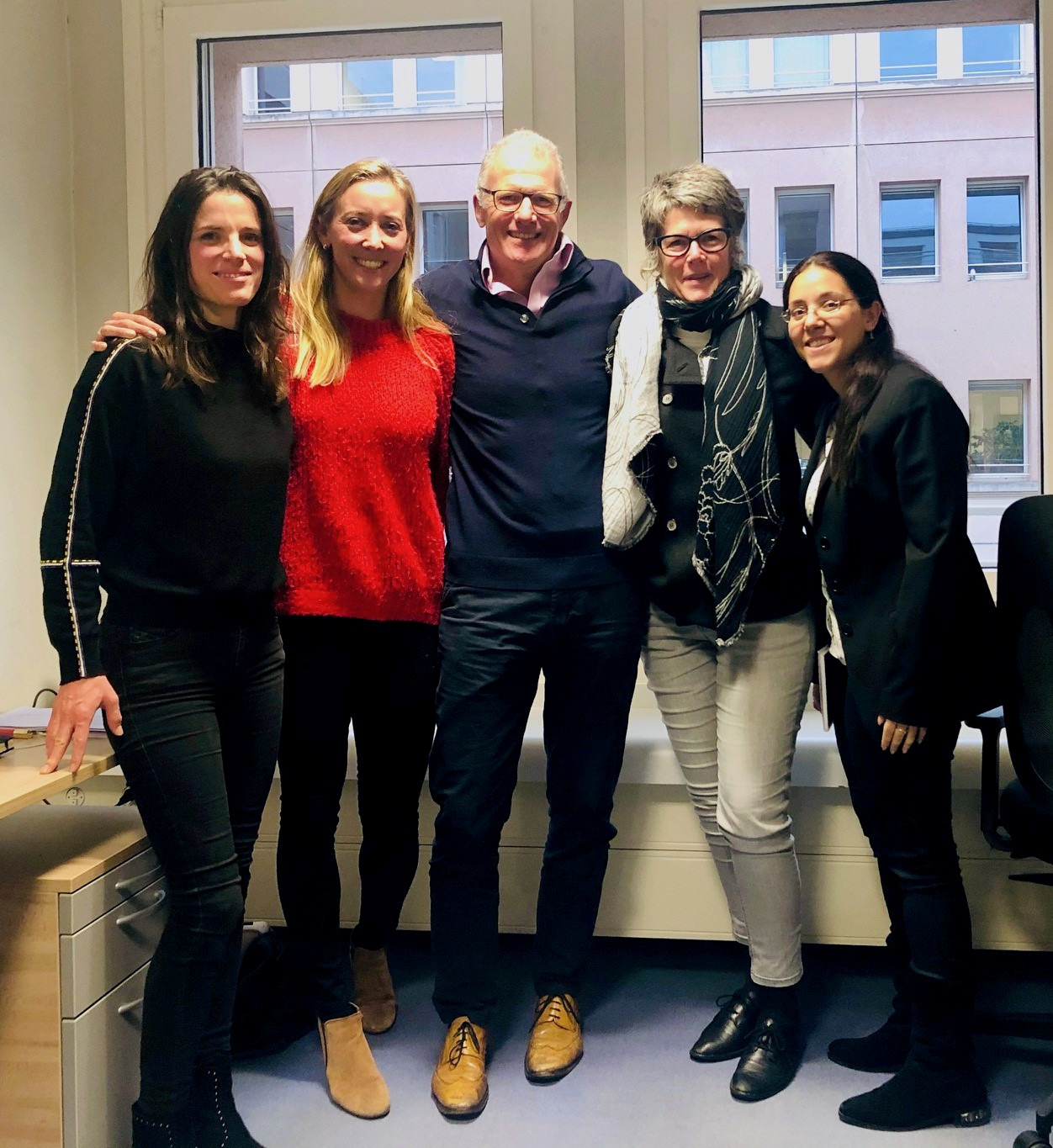 5 people in an office