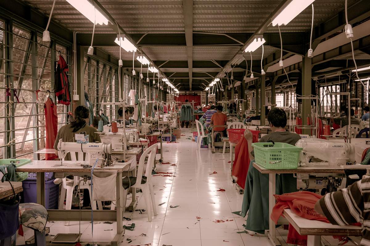 Fast fashion factory (unsplash)
