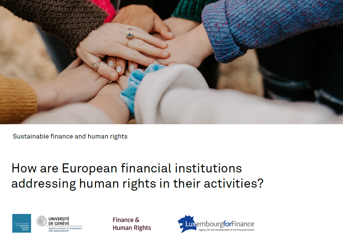 Cover of “How are European financial institutions addressing human rights in their activities?”