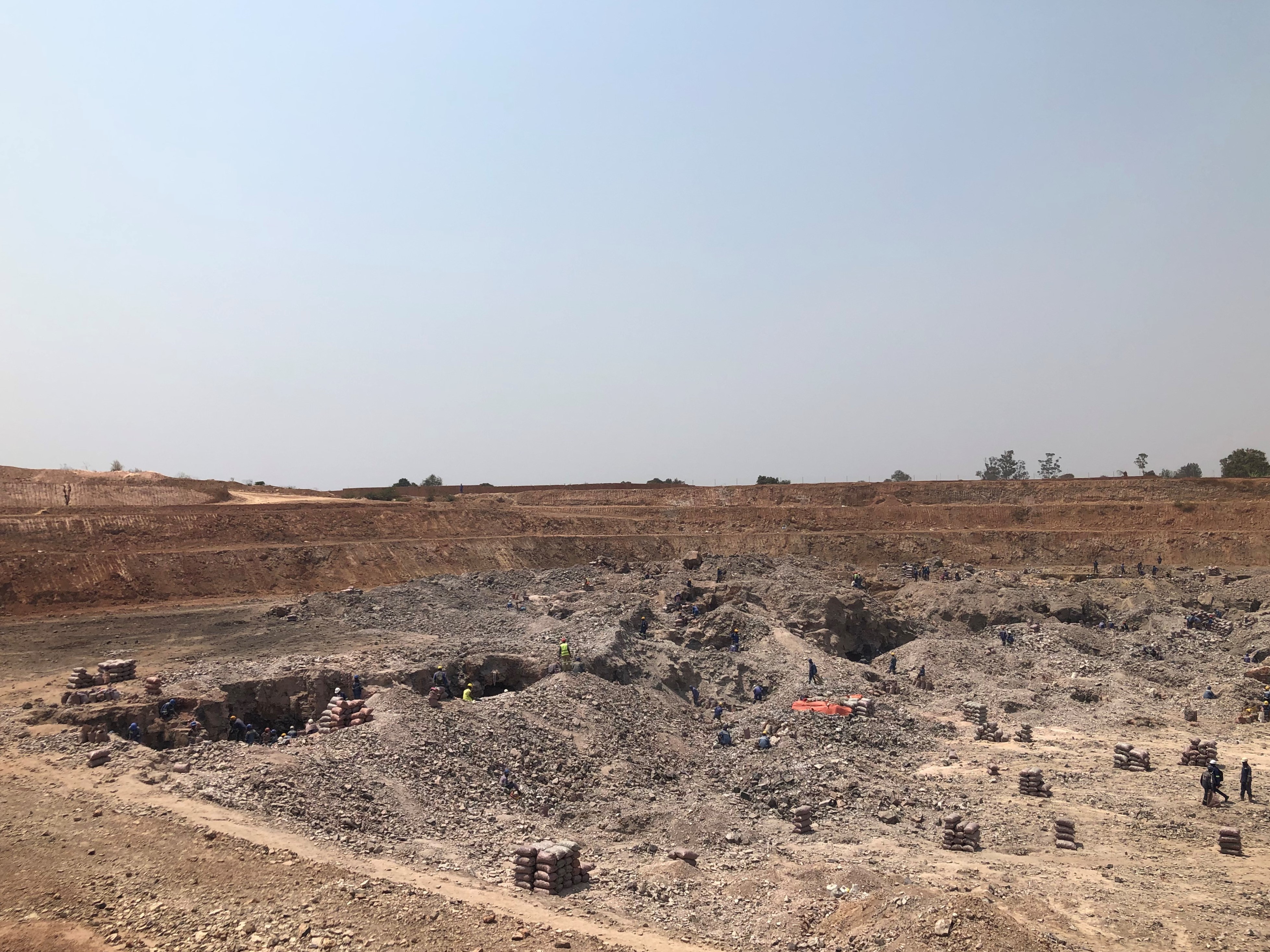 Formalized artisanal cobalt mining site in Kolwezi (Democratic Republic of the Congo)